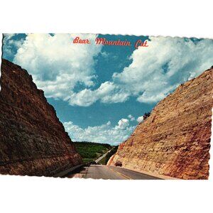 Vintage Bear Mountain Cut Postcard Highway 65 Springfield Branson Missouri